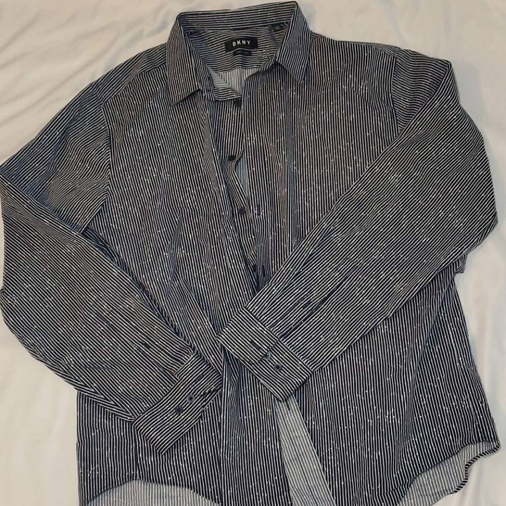 Blue and white dress Shirt